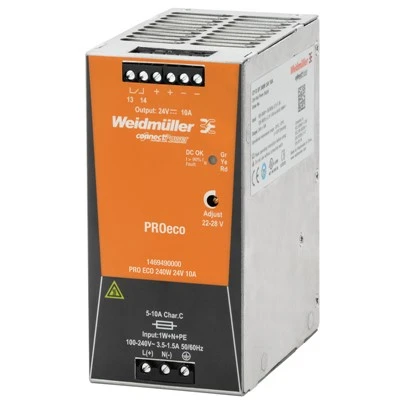 Weidmuller Pro Eco 240W 24V 10A 1469490000
