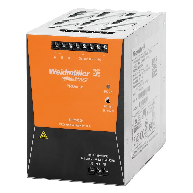Weidmuller Pro Max 480W 48V 10A 1478250000